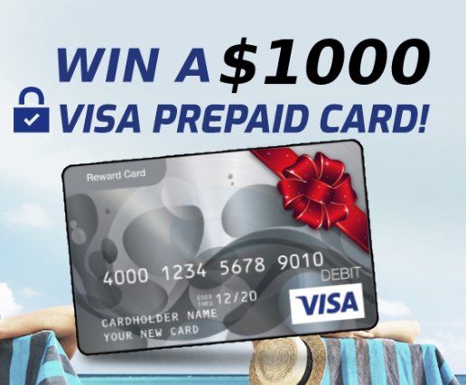 $1,000 VISA Gift Card Waiting for YOU!
