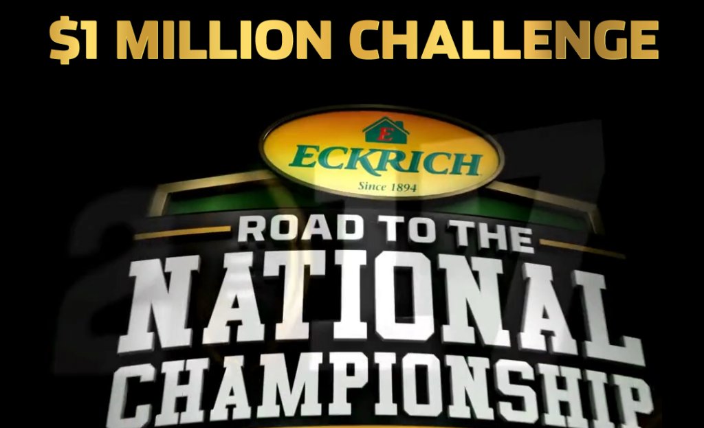 $1 Million National Championship Game Sweepstakes! YES MILLION!