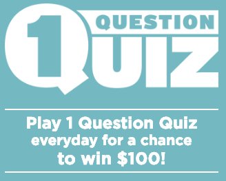 1 Question Quiz Sweepstakes
