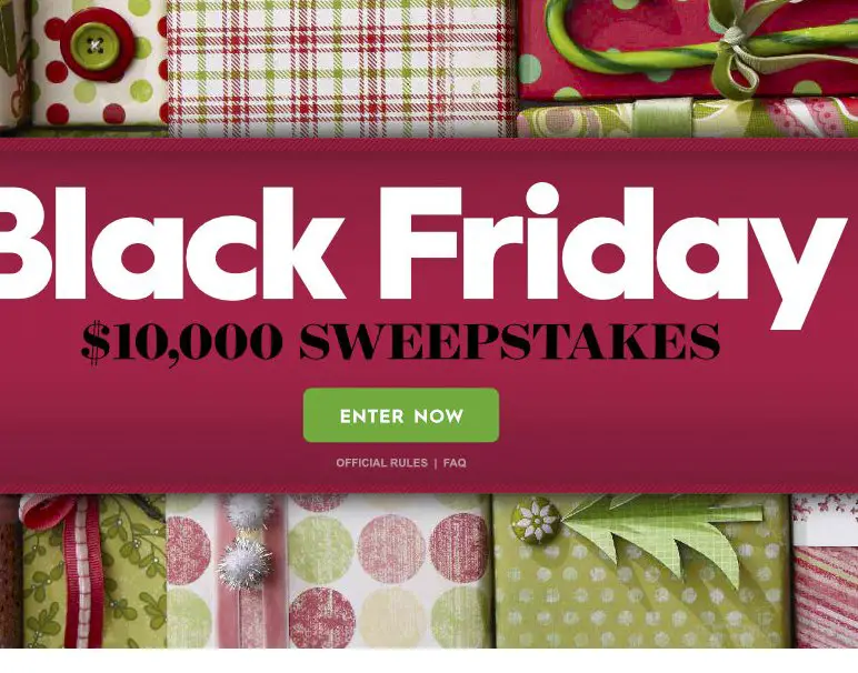 $10,000 Black Friday Sweepstakes