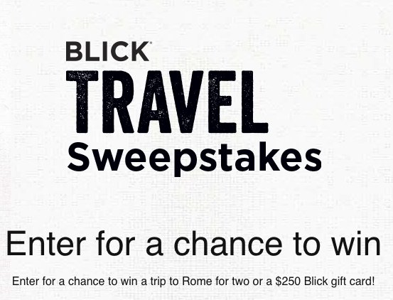 $10,000 Blick Travel Sweepstakes