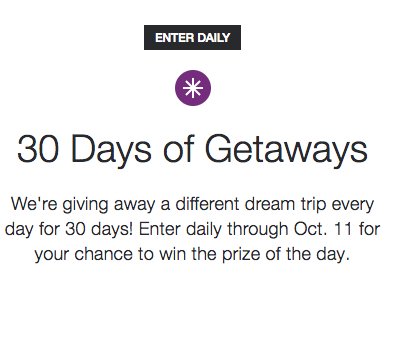 $10,000 Fall Color Road Trip Sweepstakes