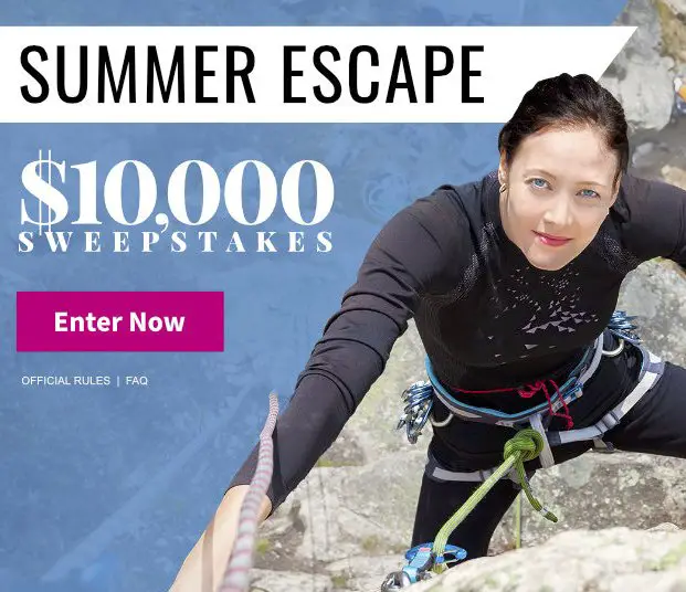 $10,000 Summer Escape Sweepstakes