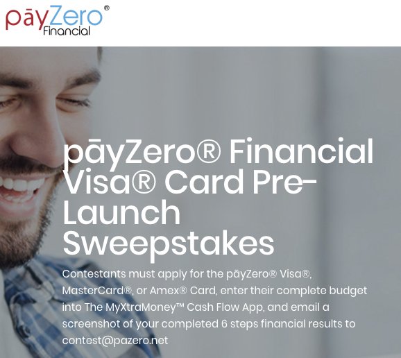 $10,000 Visa Card Pre-Launch Sweepstakes
