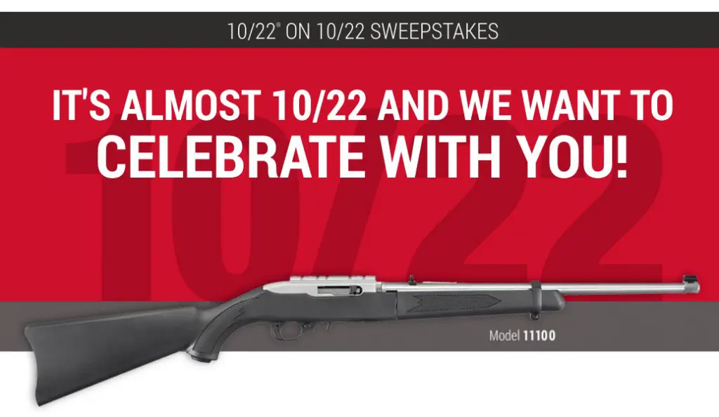 Enter the 10/22 On 10/22 Sweepstakes!