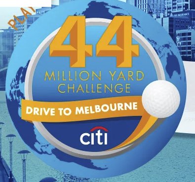 $10,708 Citi 44 Million Yard Challenge, Drive to Melbourne Sweepstakes