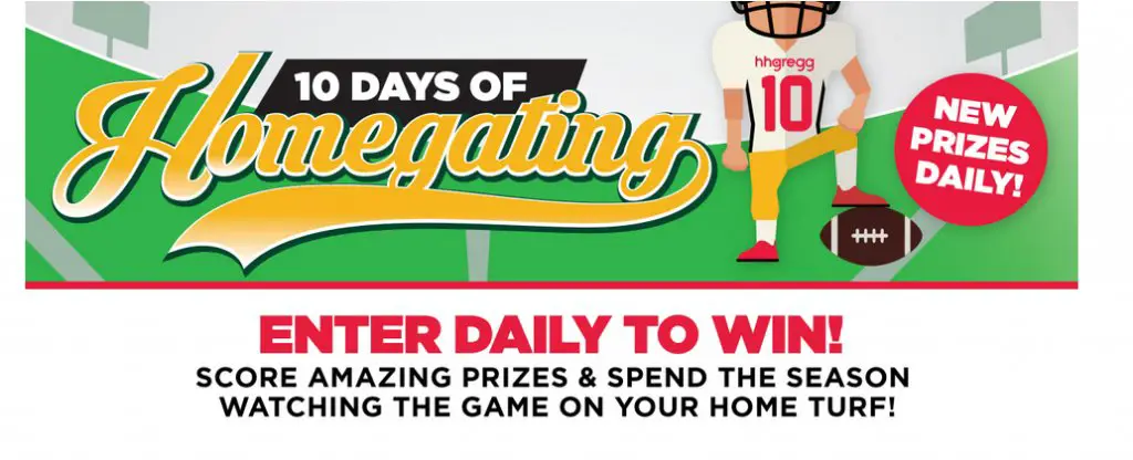 10 Days of Homegating Sweepstakes! Loaded With Prizes!