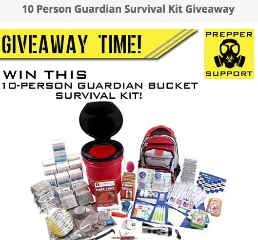 10 Person Guardian Survival Kit Giveaway