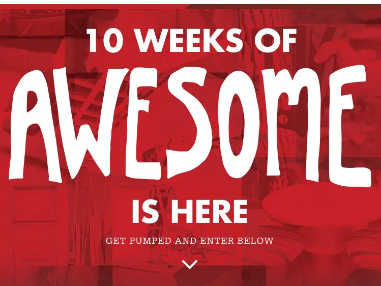 10 Weeks of Awesome Giveaways