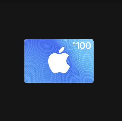 $100.00 Apple Gift Card Giveaway