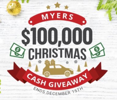 $100,000 Christmas Cash Giveaway