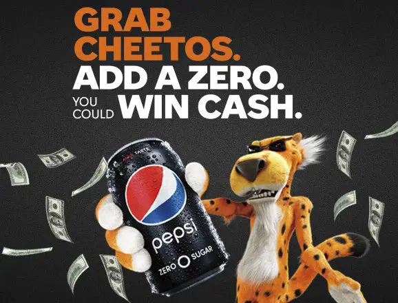 $100,000 Grab a Cheetos. Add a Zero Sweepstakes