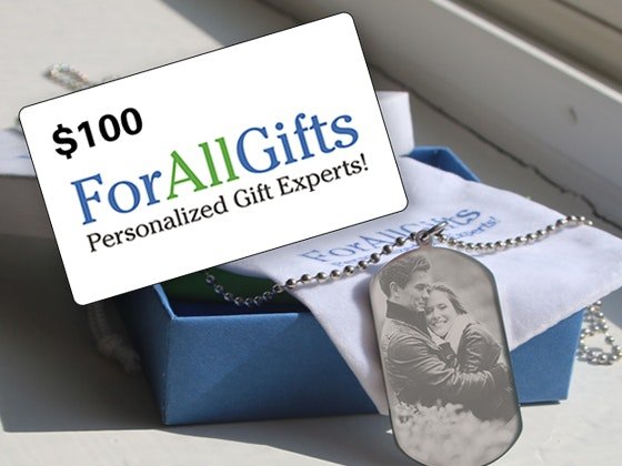 $100 Gift Card to ForAllGifts.com Sweepstakes