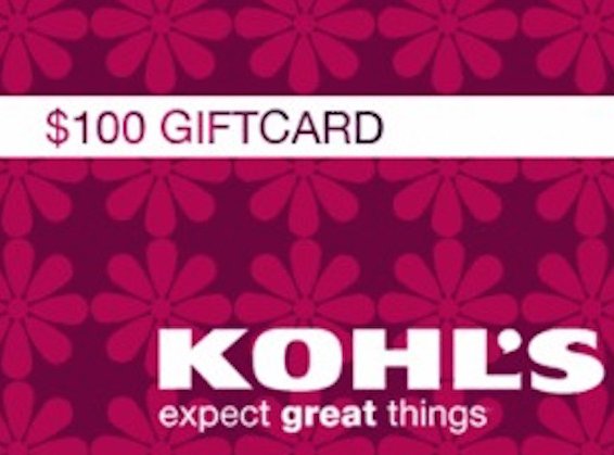 $100 Gift Card to Kohls Giveaway