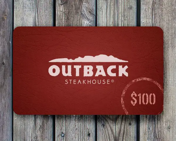 $100 Outback Steakhouse Gift Card Sweepstakes