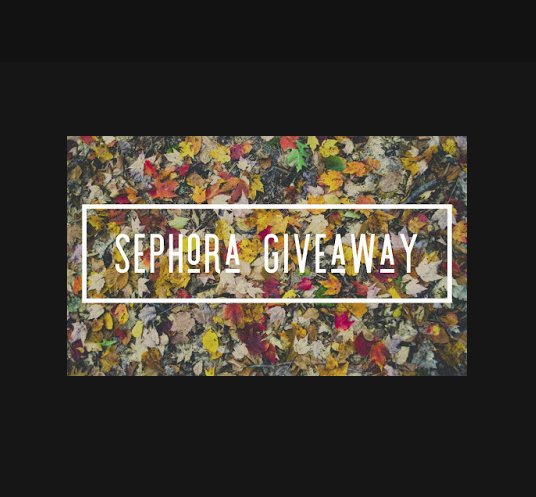 $100 Sephora Insta Giveaway