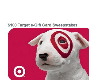 $100 Target e-Gift Card Sweepstakes