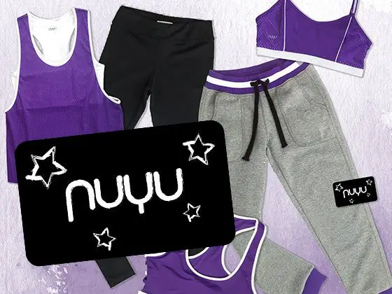 $100 nuyu Gift Card for Workout Clothes Sweepstakes