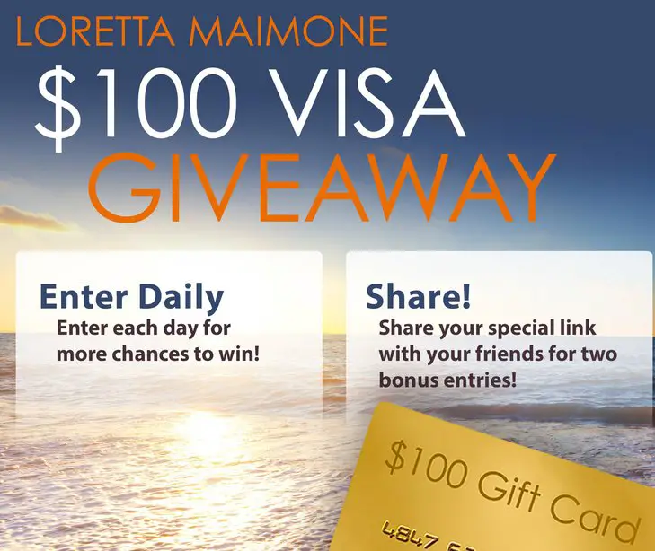 $100 Visa Gift Card Giveaway