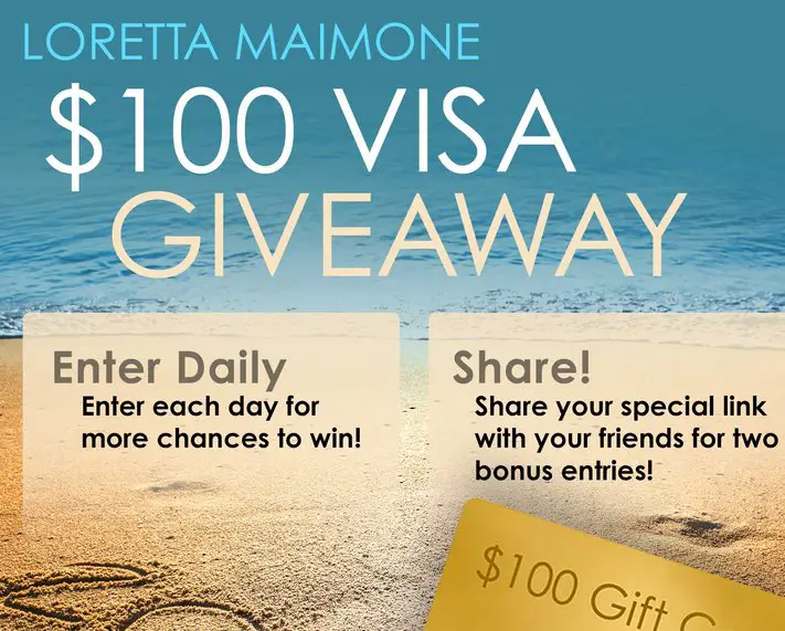 $100 Visa GIft Card Giveaway