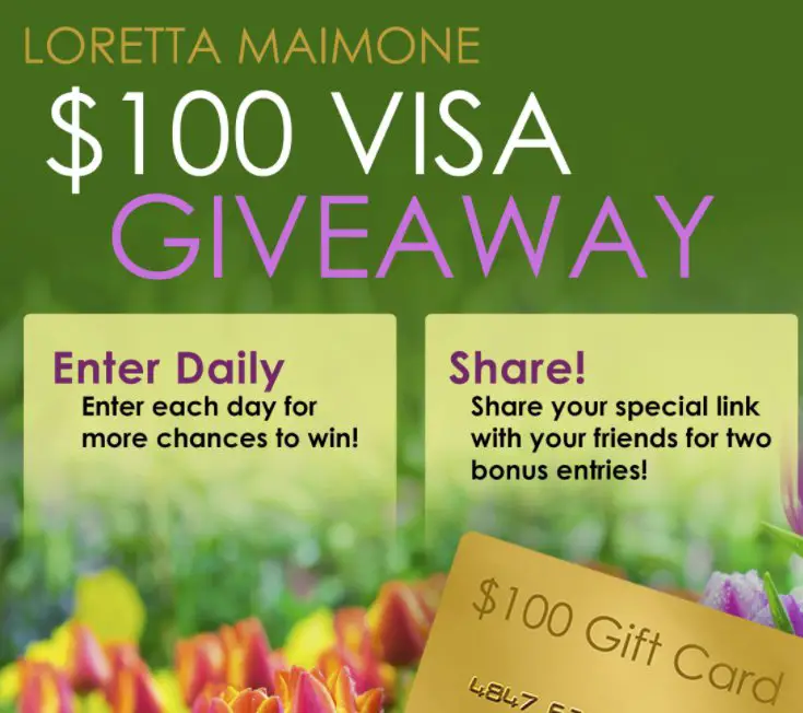 $100 Visa Gift Card Giveaway