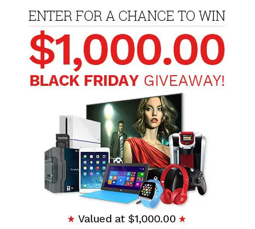 $1,000 Credit in Black Friday Shopping!