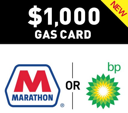 $1,000 Gas Card Sweepstakes