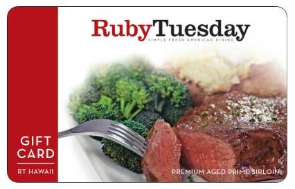 $1000 in Gift Cards from Ruby Tuesday!