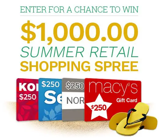 $1,000 Summer Shopping Spree! It's On!