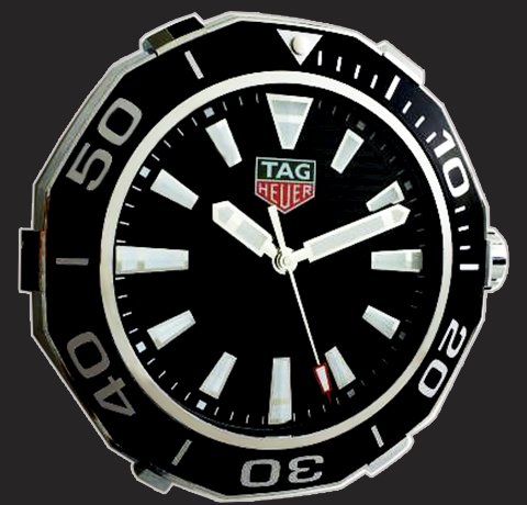 $1,000.00 TAG Heuer Aquaracer Indoor Clock