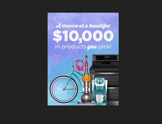 $10,000 Basket Bounty Sweepstakes