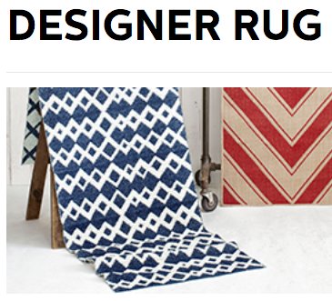 $10,000 Designer Rug Sweepstakes