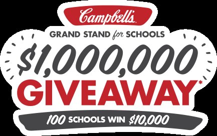 $1,000,000 Giveaway - 100 Schools Win $10,000