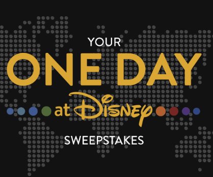 $11,250 Your One Day At Disney Sweepstakes