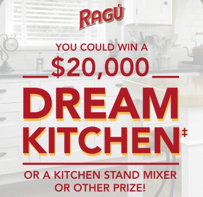 $113,570 Ragu Dream Kitchen Giveaway