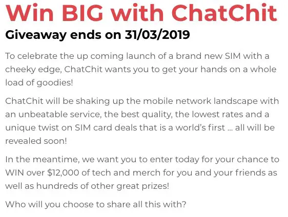 $12,000 Win BIG with ChatChit
