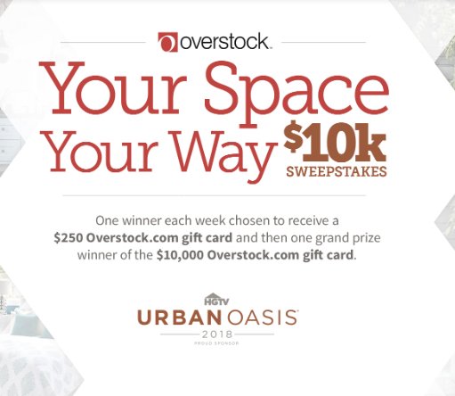 $12,000 Your Space Your Way Giveaway
