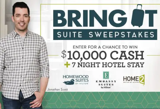 $12,541 Hilton Bring It Suite Sweepstakes