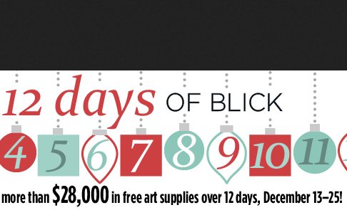 12 Days of Blick Sweepstakes