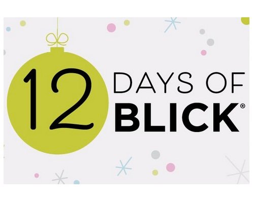 12 Days of Blick Sweepstakes - Win a $100 Blick Art Gift Card (36 Winners)