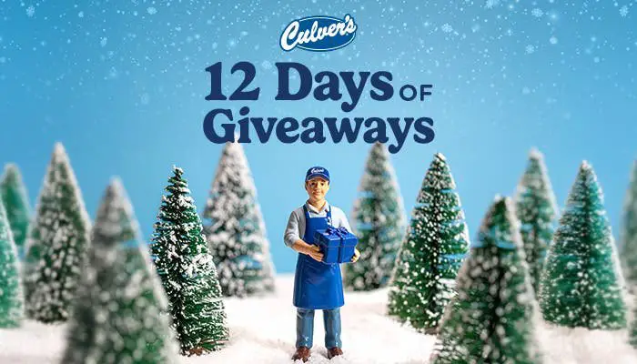 12 Days Of Culver’s Sweepstakes – Win Culver’s Holiday Sweaters & More (12 Winners)