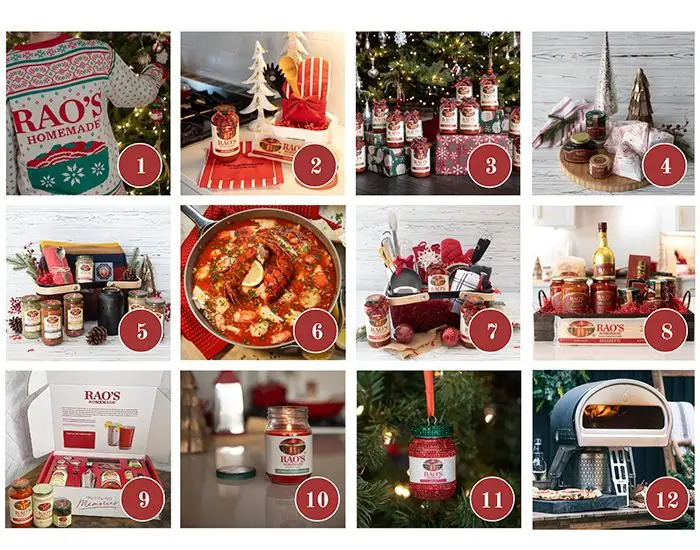 12 Days of Giveaways with Rao's Homemade - Win Rao's Homemade Products, Gift Cards, Kitchen Tools & More