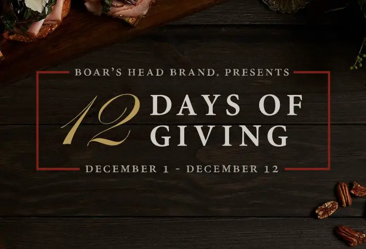 12 Days Of Giving Sweepstakes