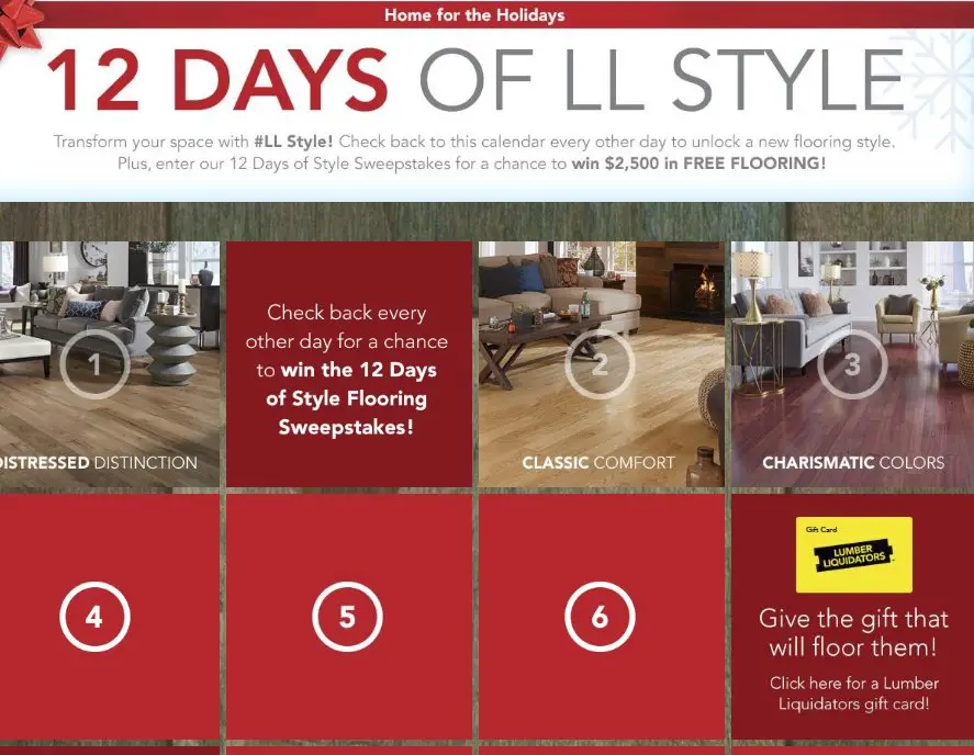 12 Days of LL Style Sweepstakes