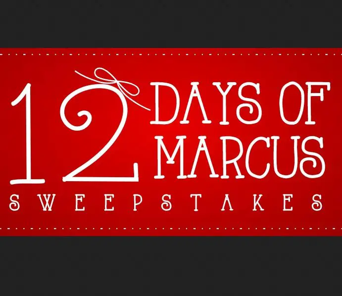 12 Days Of Marcus Sweepstakes
