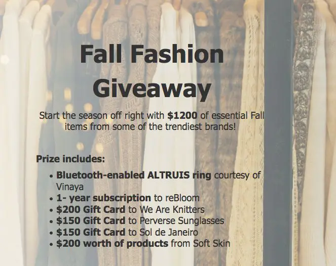 $1,200.00 Treat Yourself Sweepstakes!