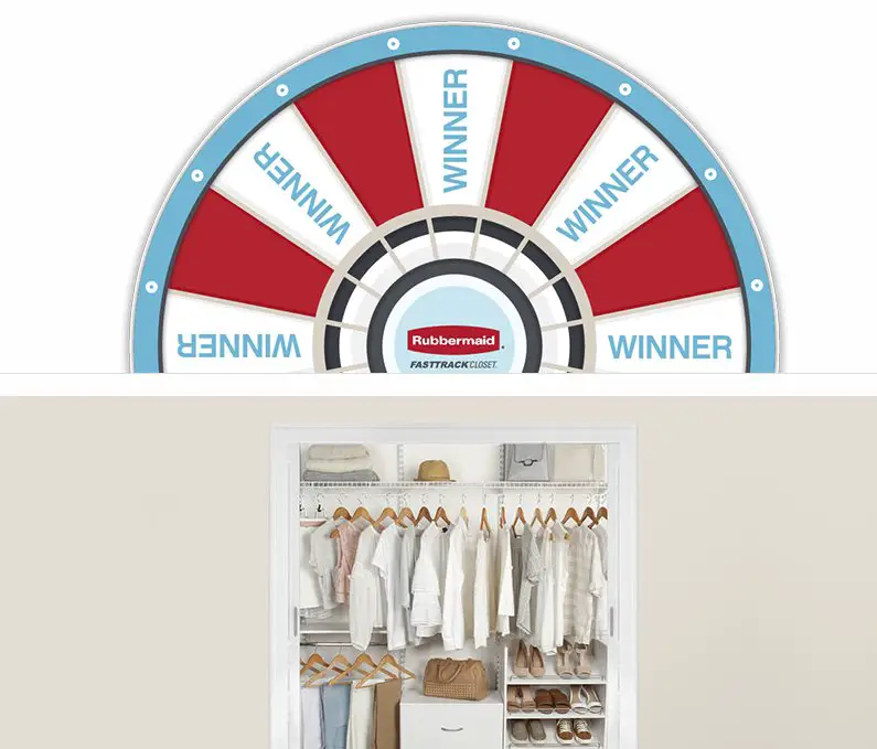 $14,500 Rubbermaid FastTrack Closet Instant Win Sweepstakes