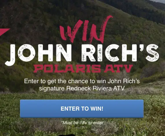 $15,000 John Rick's Polaris ATV Sweepstakes
