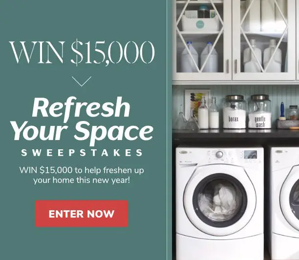 $15,000 to Remodel Your Space Sweepstakes