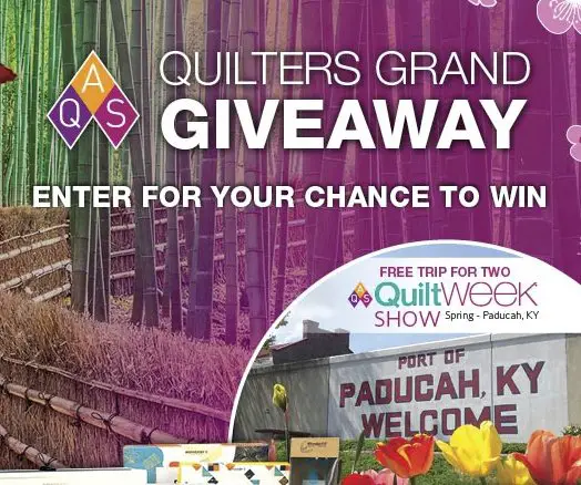 $15,600 2019 AQS Fall Quilter's Grand